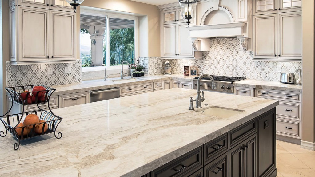 Quartz kitchen countertop